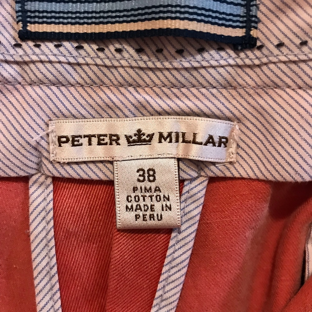 Peter Millar Solid Red Orange Pima Cotton Shorts - image 4